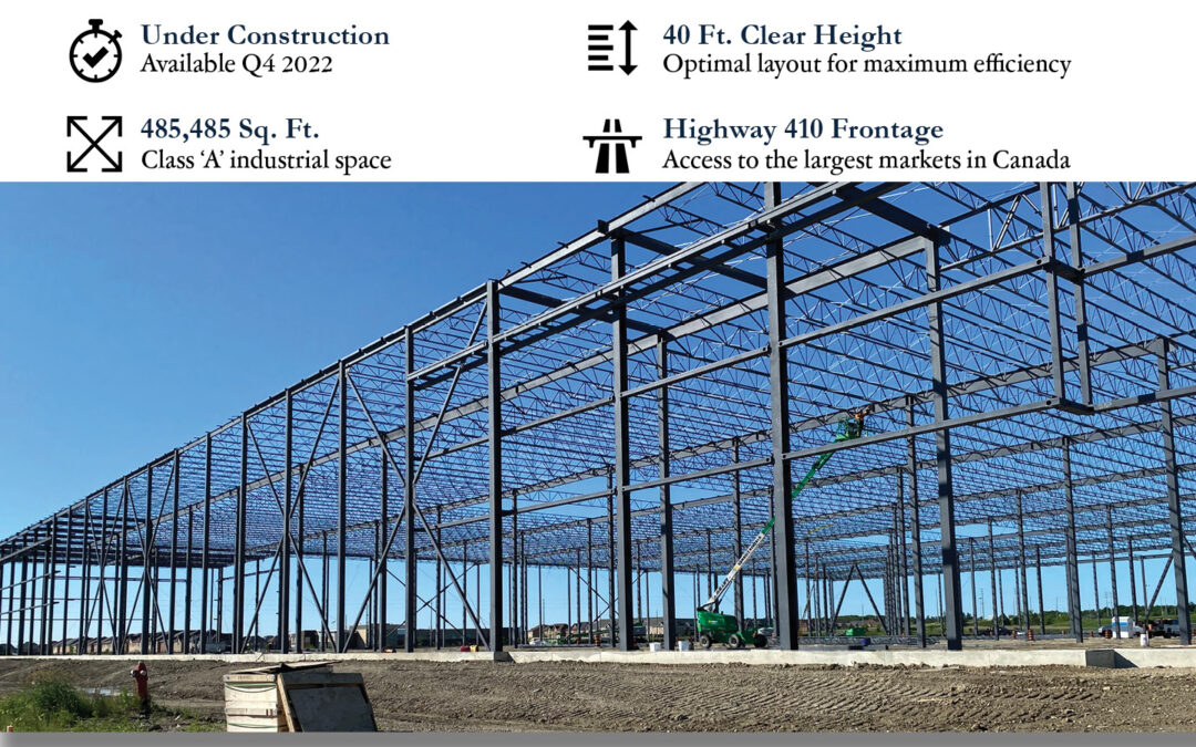 Steel is going up at 100 Ace Drive, Brampton