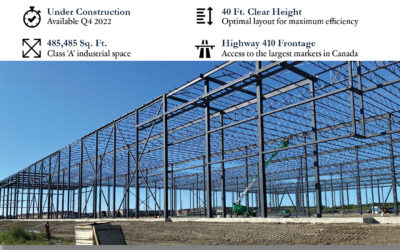 Steel is going up at 100 Ace Drive, Brampton