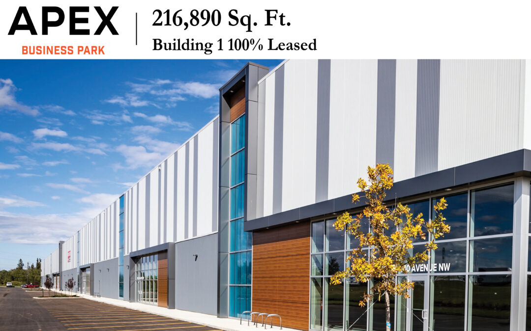 APEX Building 1 is 100% Leased!