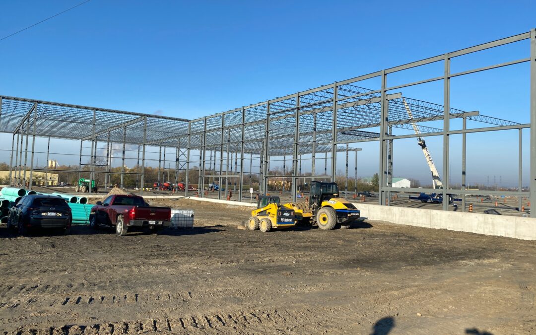 Steel is Going Up at 4680 Garrard Road, Whitby!