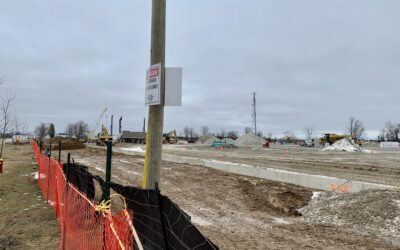 Foundations Nearing Completion at Futura Drive, Halton Hills